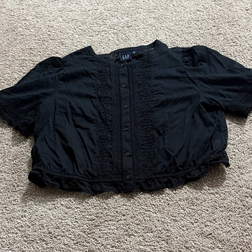 GAP Women's Elegant Black Blouse